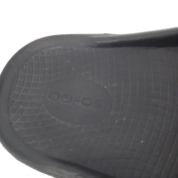 Oofas OOAH Black Slide Unisex Recovery Slip On Sandals Size 11 Woman's Size 13 - Picture 2 of 6